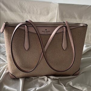 Kate Spade Metallic Rose Gold Tote